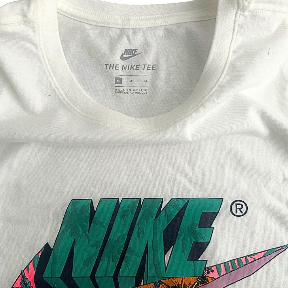 Nike Miami South Beach Tropical Floral Graphic Logo Shirt Medium - Picture 10 of 13